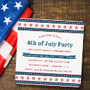 Search for fireworks square invitations Summer party