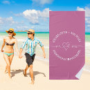 Search for just married beach towels Bride