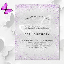 Search for purple 80th birthday invitations Violet