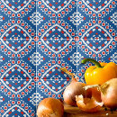 Search for red white and blue tiles Mediterranean