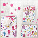Search for wild flowers wrapping paper Botanical