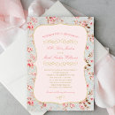 Search for elegant vintage shabby chic wedding invitations Floral pattern