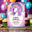 Search for printable unicorn invitations Girls