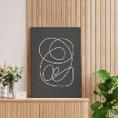 Search for abstract black and white canvas prints Contemporary