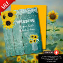 Search for teal sunflower wedding invitations Budget