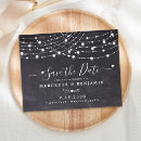 Search for string lights save the dates Rustic