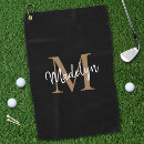 Search for monogrammed golf towels Elegant