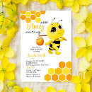 Search for a little honey is on the way baby shower invitations Sweet as can bee