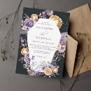Search for vampire wedding invitations Romantic dark dramatic floral