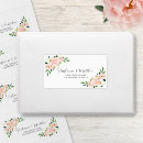 Search for script monogram return address labels Bride and groom
