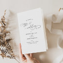 Search for black and white wedding programmes Order of service