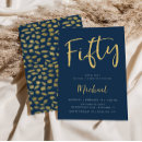 Search for gold 50th invitations Trendy
