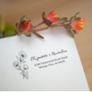 Search for wildflowers rubber stamps Modern