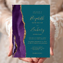 Search for purple and turquoise wedding invitations Chic