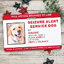 Search for service dog id badges Red white