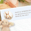 Search for bunny rabbit return address labels Whimsical