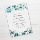 Search for teal and white wedding invitations Whimsical