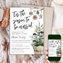 Search for tis the season to be married invitations Watercolor