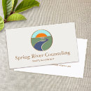 Search for social work business cards Therapist