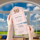 Search for 50th birthday invitations Rose gold