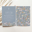 Search for blue christening invitations Floral