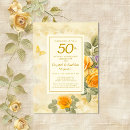 Search for golden wedding anniversary invitations Watercolor