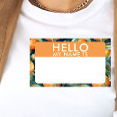 Search for blank name stickers Hello my name is
