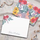 Search for floral note cards Girly