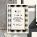 Search for jazz wedding invitations Black and white