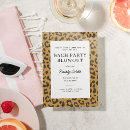 Search for leopard hen party invitations Modern