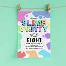 Search for slime party invitations Modern