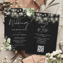 Search for black light wedding invitations Black and white