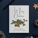 Search for retro bells christmas cards Mistletoe