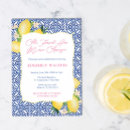 Search for positano bridal shower invitations Watercolor lemons