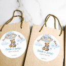 Search for blue and brown baby shower stickers Teddy bear