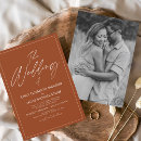 Search for orange and black wedding invitations Minimalist