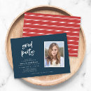 Search for red and blue graduation invitations Grad party