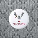 Search for merry christmas badges Red and white