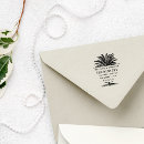 Search for tropical return address rubber stamps Summer