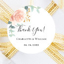Search for thank you floral stickers Blush pink
