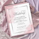 Search for blush and silver wedding invitations Watercolor