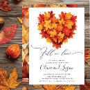 Search for leaf engagement party invitations Rustic