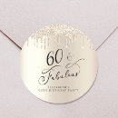 Search for fabulous 60 stickers 60th birthday party