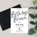 Search for black and white brunch invitations Simple