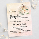 Search for pink gold pumpkin invitations Gender neutral
