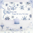 Search for blue christmas banners Winter wonderland