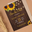 Search for sunflower save the dates String lights