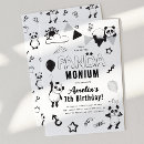 Search for black girl birthday invitations Black and white