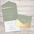 Search for gold heart wedding invitations Minimalist