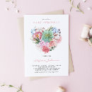 Search for pink cactus baby shower invitations Botanical